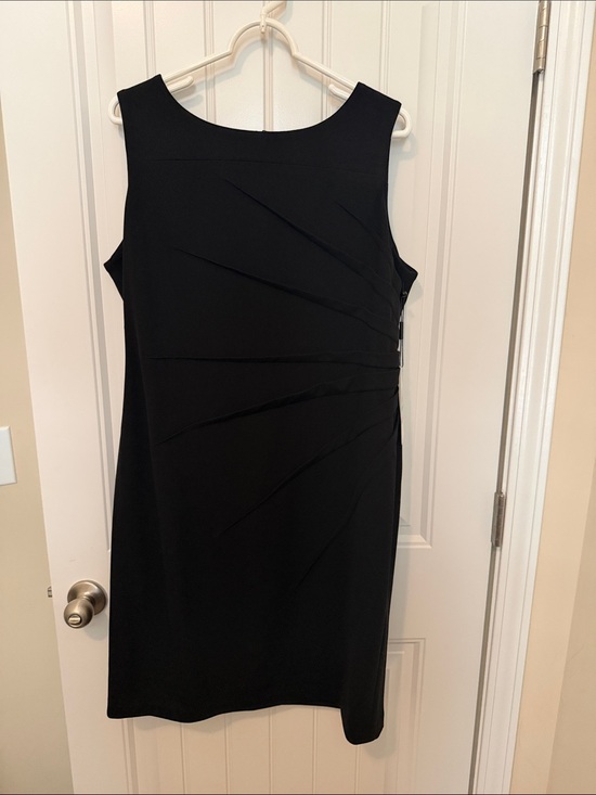 Calvin Klein Dresses & Skirts - Calvin Klein‎ Black Sleeveless Sheath Midi Dress size 16